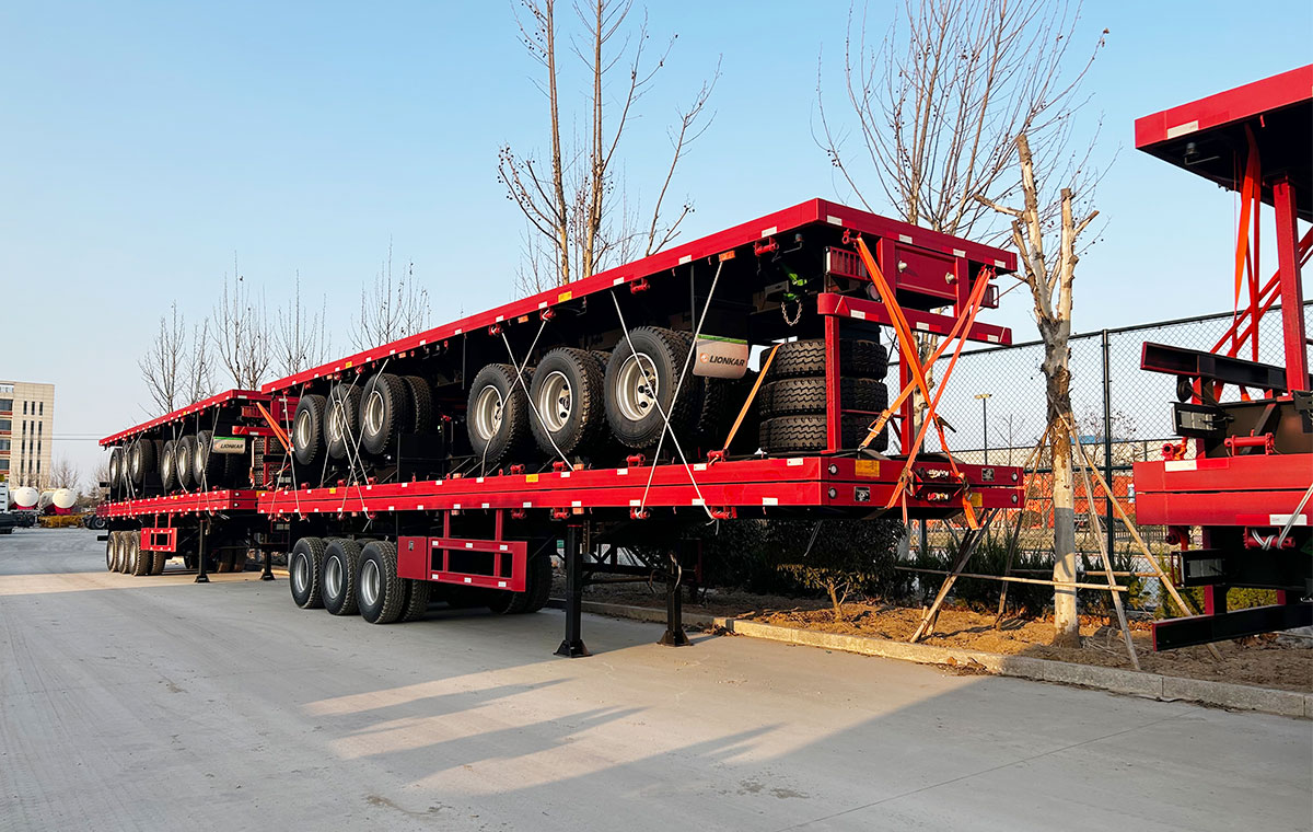 Flatbed Semi Trailer in Tanzania 