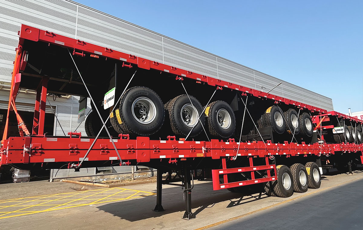 40ft 45ft 48ft Flat Deck Trailer in Tanzania 