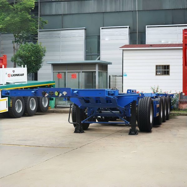 High Quality 234 Axle Retractable Container Transport Skeleton Trailer