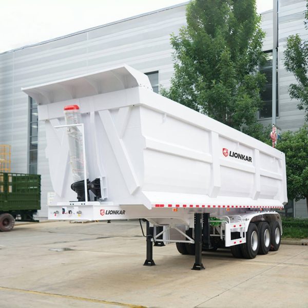 U-Shaped 3 Axle Rear Dump Trailer Is Strong and Durable