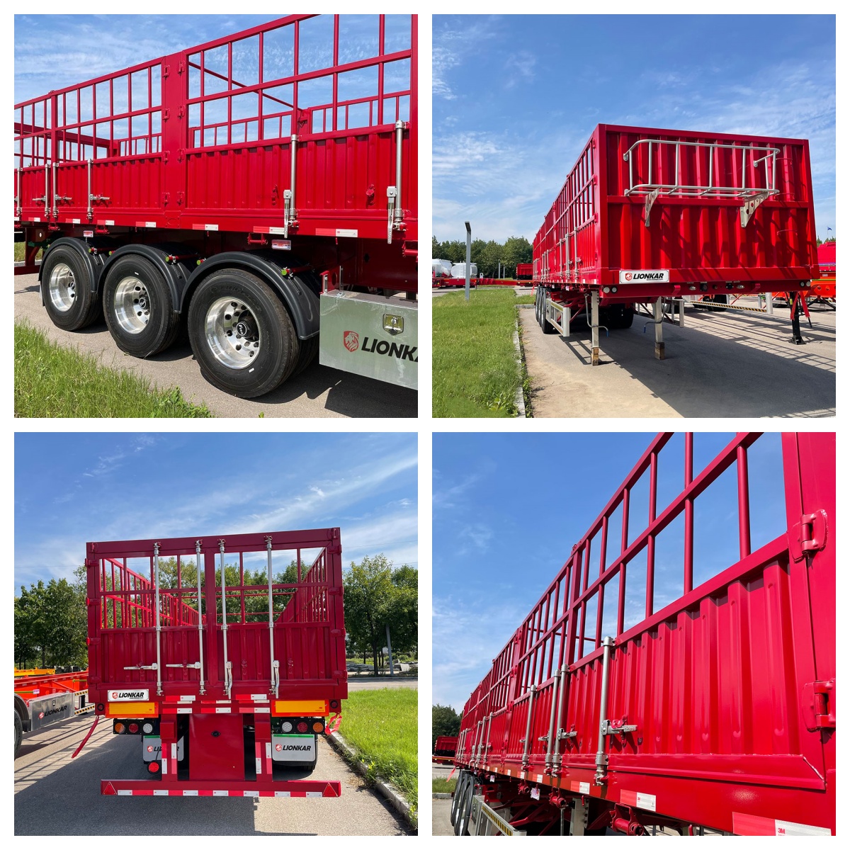 3 Axle 60T Fence Truck Trailer for Sale in Tanzania