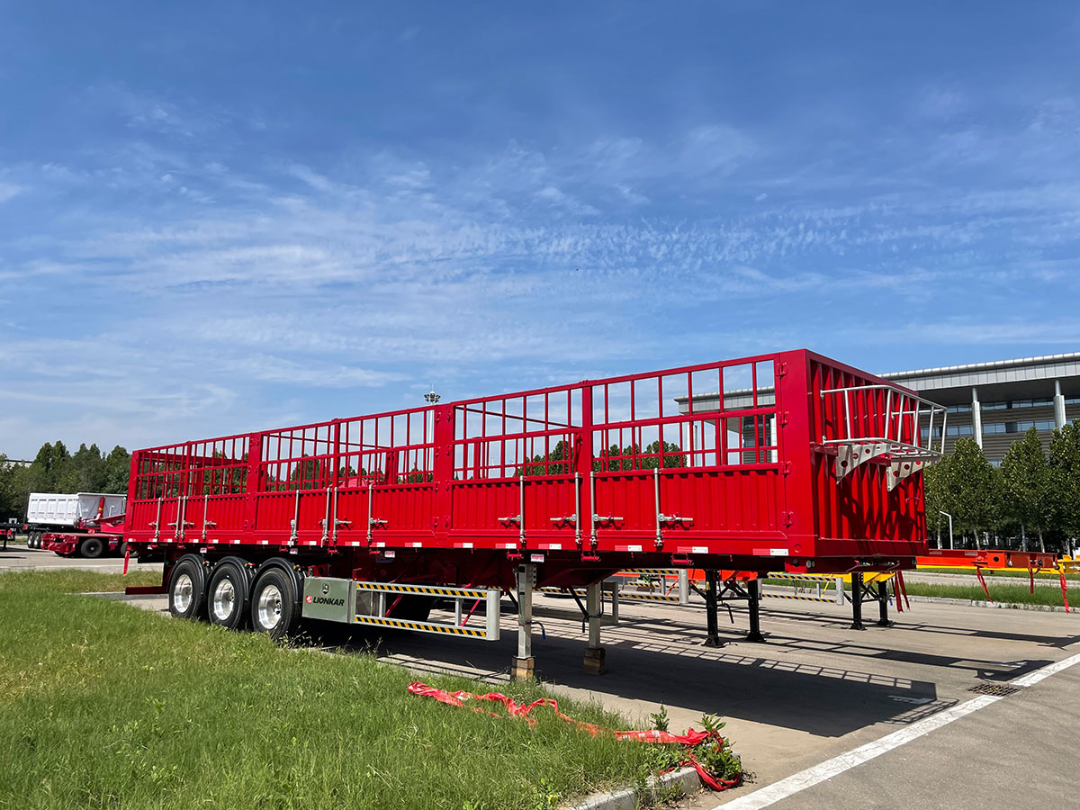 3 Axle 60T Fence Truck Trailer for Sale in Tanzania