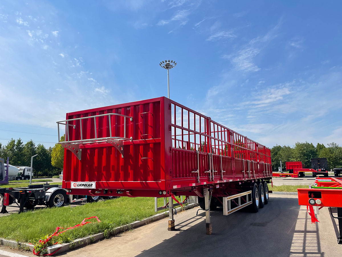 3 Axle 60T Fence Truck Trailer for Sale in Tanzania